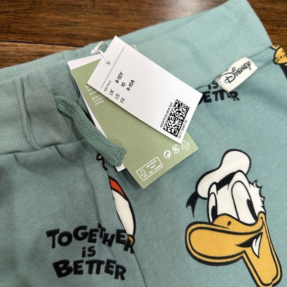 Disney H&M Character Print Jogger Pants size 9-10 - Picture 2 of 2